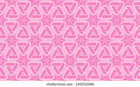 Pattern with polygonal geometric elements. Vector Seamless illustration. Template for wallpaper, interior design, decoration, scrapbooking page