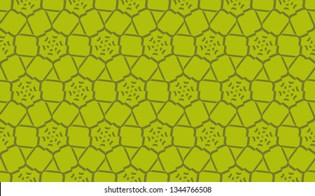 Pattern with polygonal geometric elements. Vector Seamless illustration. Template for wallpaper, interior design, decoration, scrapbooking page