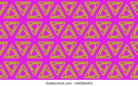 Pattern with polygonal geometric elements. Vector Seamless illustration. Template for wallpaper, interior design, decoration, scrapbooking page
