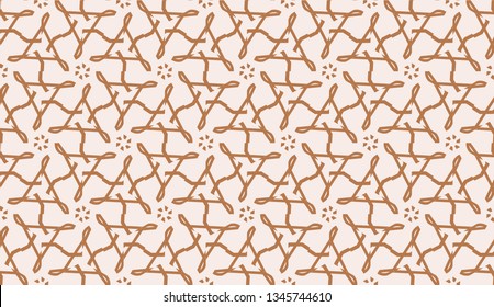 Pattern with polygonal geometric elements. Vector Seamless illustration. Template for wallpaper, interior design, decoration, scrapbooking page