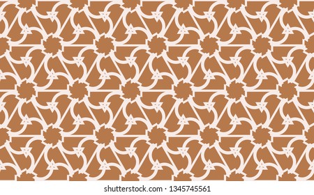 Pattern with polygonal geometric elements. Vector Seamless illustration. Template for wallpaper, interior design, decoration, scrapbooking page