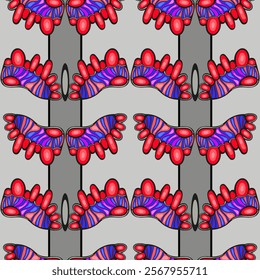 Pattern for print or banner. Abstract elements, soft background.