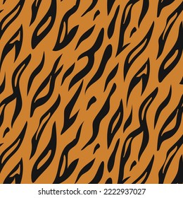 Pattern with a print on a colored background.Seamless vector pattern with tiger print on a colored background.