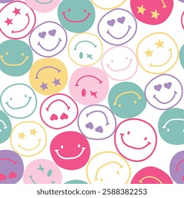 PATTERN PRINT SMILE COLORS COOL