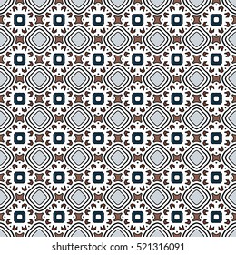 Pattern for print, web design, textile, identity, patchwork. Geometric texture. Vector endless ornaments with abstract shapes.