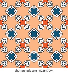 Pattern for print, web design, textile, identity, patchwork. Geometric texture. Vector endless ornaments with abstract shapes.