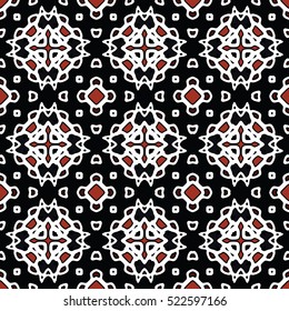 Pattern for print, web design, textile, identity, patchwork. Geometric texture. Vector endless ornaments with abstract shapes.