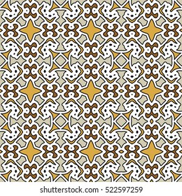 Pattern for print, web design, textile, identity, patchwork. Geometric texture. Vector endless ornaments with abstract shapes.