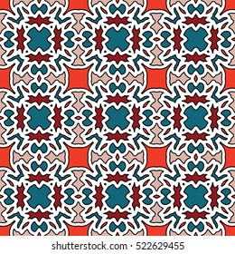 Pattern for print, web design, textile, identity, patchwork. Geometric texture. Vector endless ornaments with abstract shapes.