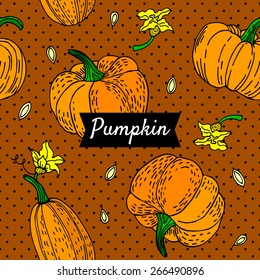 pattern with pumpkin