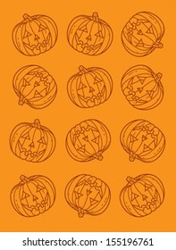 pattern of pumpkins