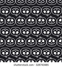 The pattern with pumpkins; Day of the Dead; Halloween