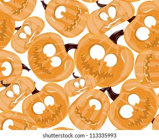 Pattern of pumpkins for Halloween