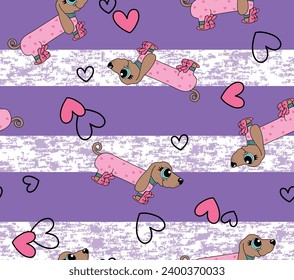 pattern puppy girl texture sleep cute