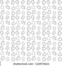 pattern puzzle line art vector