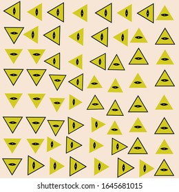 esquema de los símbolos de la pirámide y los masones oculares