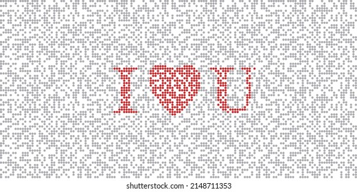 Pattern of QR code, circles dotted. Seamlessly