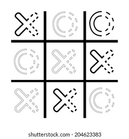 Pattern of question marks