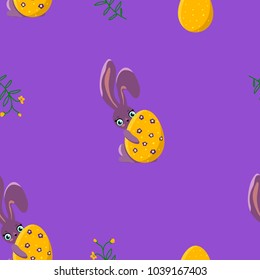 pattern rabbit, eggs, holiday