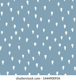 Pattern of rain in the blue background. Illustration - vector