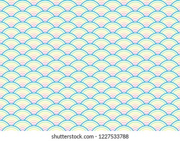 Pattern rainbow pastel color background