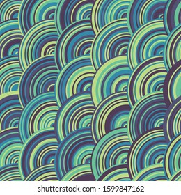 Pattern with random colored Circles Generative Art background illustration