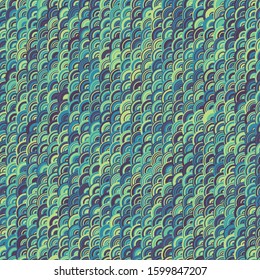 Pattern with random colored Circles Generative Art background illustration