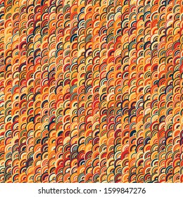 Pattern with random colored Circles Generative Art background illustration