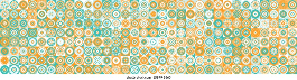 Pattern with random colored Circles Generative Art background illustration