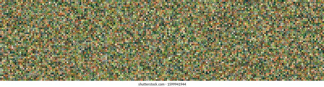 Pattern with random colored Circles Generative Art background illustration