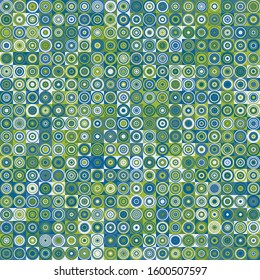 Pattern with random colored Circles Generative Art background illustration