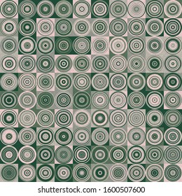 Pattern with random colored Circles Generative Art background illustration