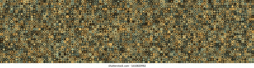 Pattern with random colored Circles Generative Art background illustration