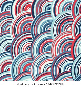 Pattern with random colored Circles Generative Art background illustration