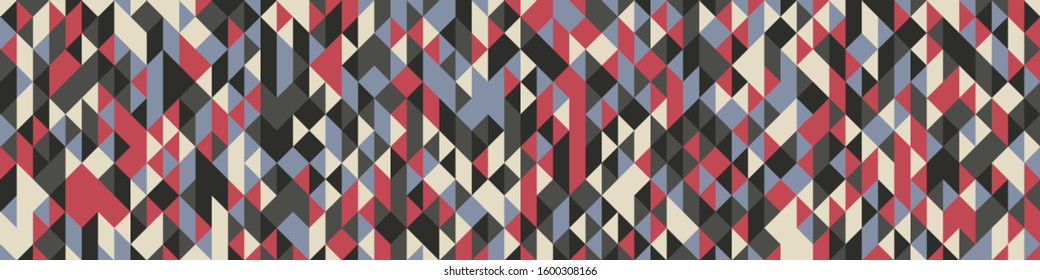 Pattern with random colored Diamonds Generative Art background illustration