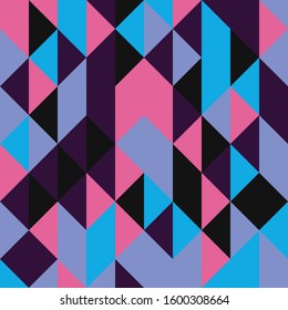 Pattern with random colored Diamonds Generative Art background illustration