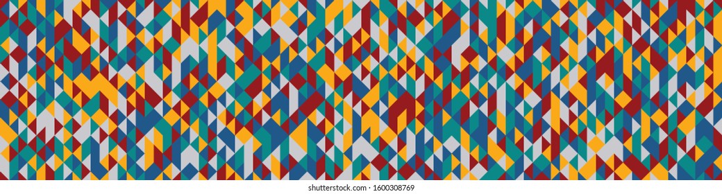 Pattern with random colored Diamonds Generative Art background illustration