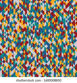 Pattern with random colored Diamonds Generative Art background illustration