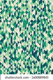 Pattern with random colored Diamonds Generative Art background illustration