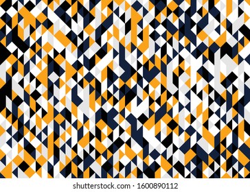Pattern with random colored Diamonds Generative Art background illustration