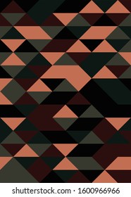 Pattern with random colored Diamonds Generative Art background illustration