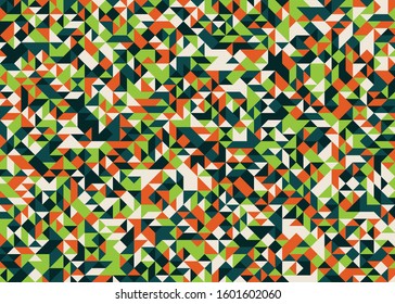 Pattern with random colored Diamonds Generative Art background illustration