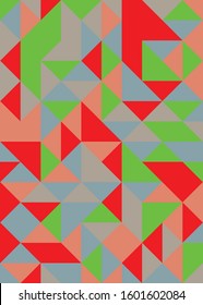 Pattern with random colored Diamonds Generative Art background illustration