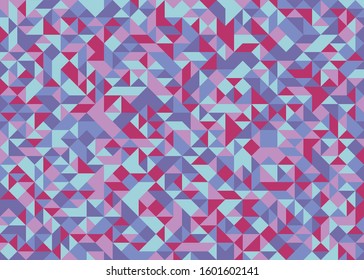 Pattern with random colored Diamonds Generative Art background illustration