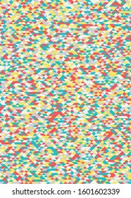 Pattern with random colored Diamonds Generative Art background illustration