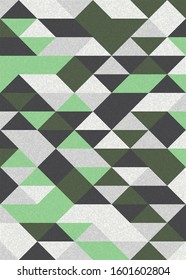 Pattern with random colored Diamonds Generative Art background illustration