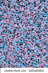 Pattern with random colored Diamonds Generative Art background illustration
