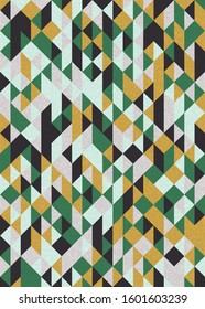 Pattern with random colored Diamonds Generative Art background illustration