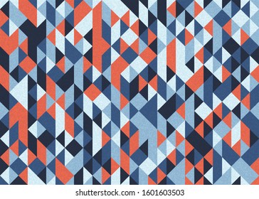 Pattern with random colored Diamonds Generative Art background illustration