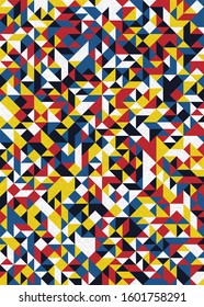 Pattern with random colored Diamonds Generative Art background illustration